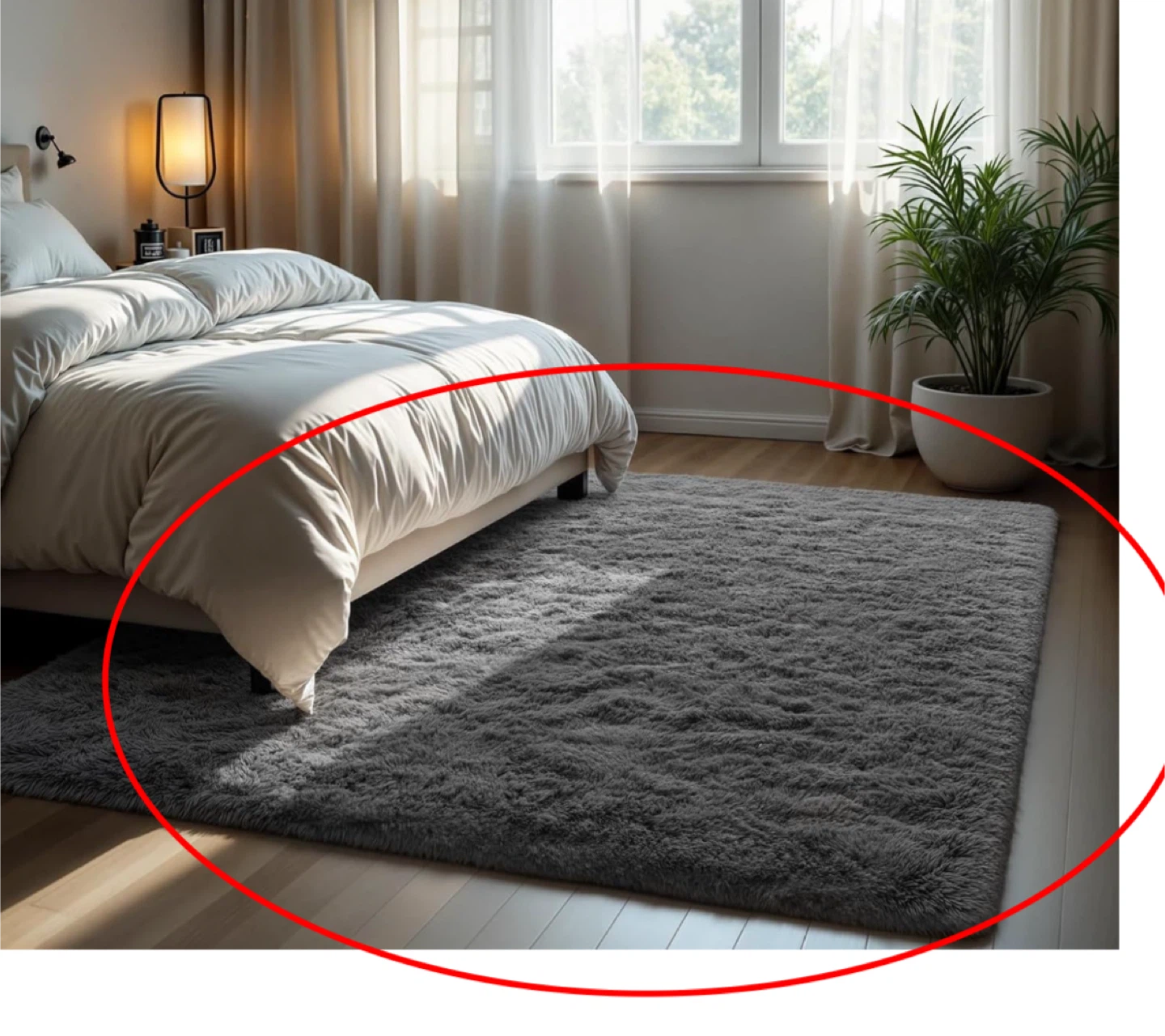 Large Grey 5x8 Rug