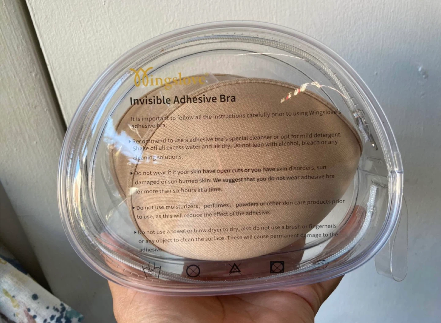 New Wingslove Adhesive Bra Size C - photo 4