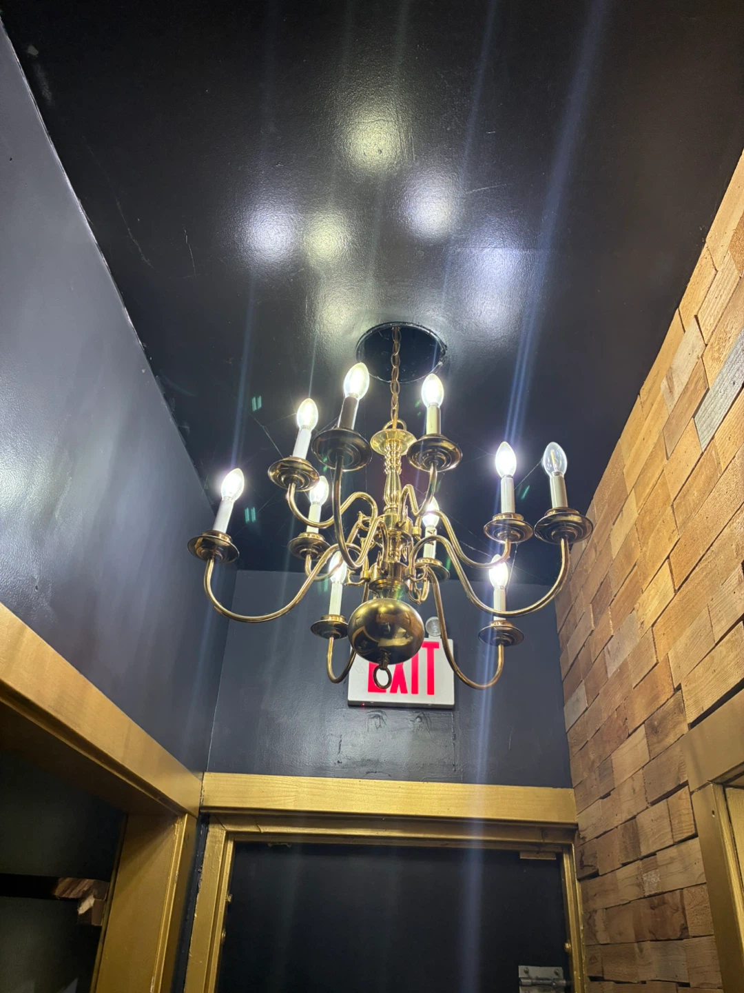 Vintage Brass Chandelier