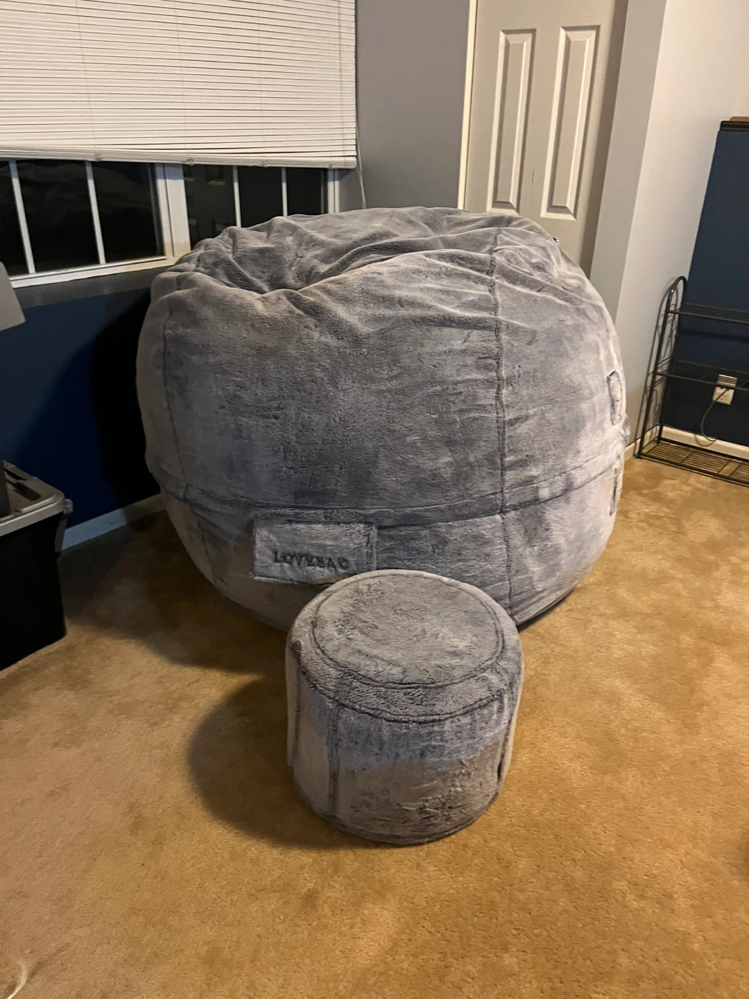 LoveSac MovieSac + Ottoman - Excellent Condition! - photo 2