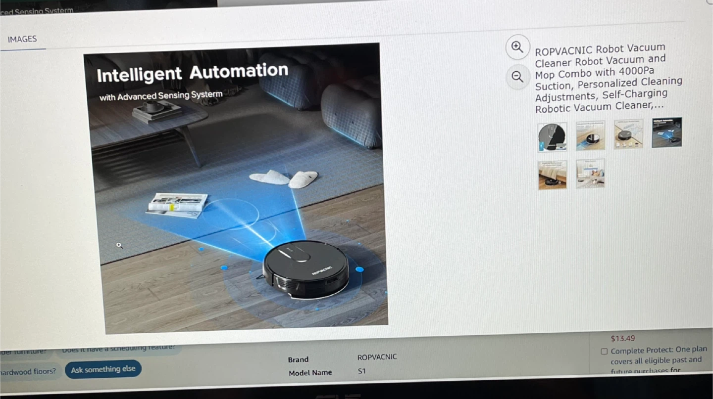 New ROPVACNIC S1 Robot Vacuum Cleaner mopping - photo 3