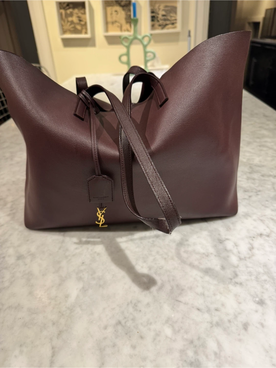 Saint Laurent Leather Tote Bag - photo 4
