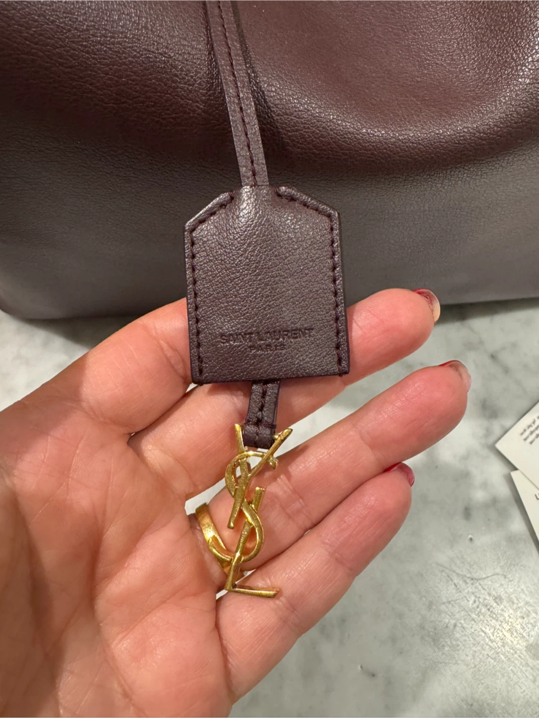 Saint Laurent Leather Tote Bag - photo 3