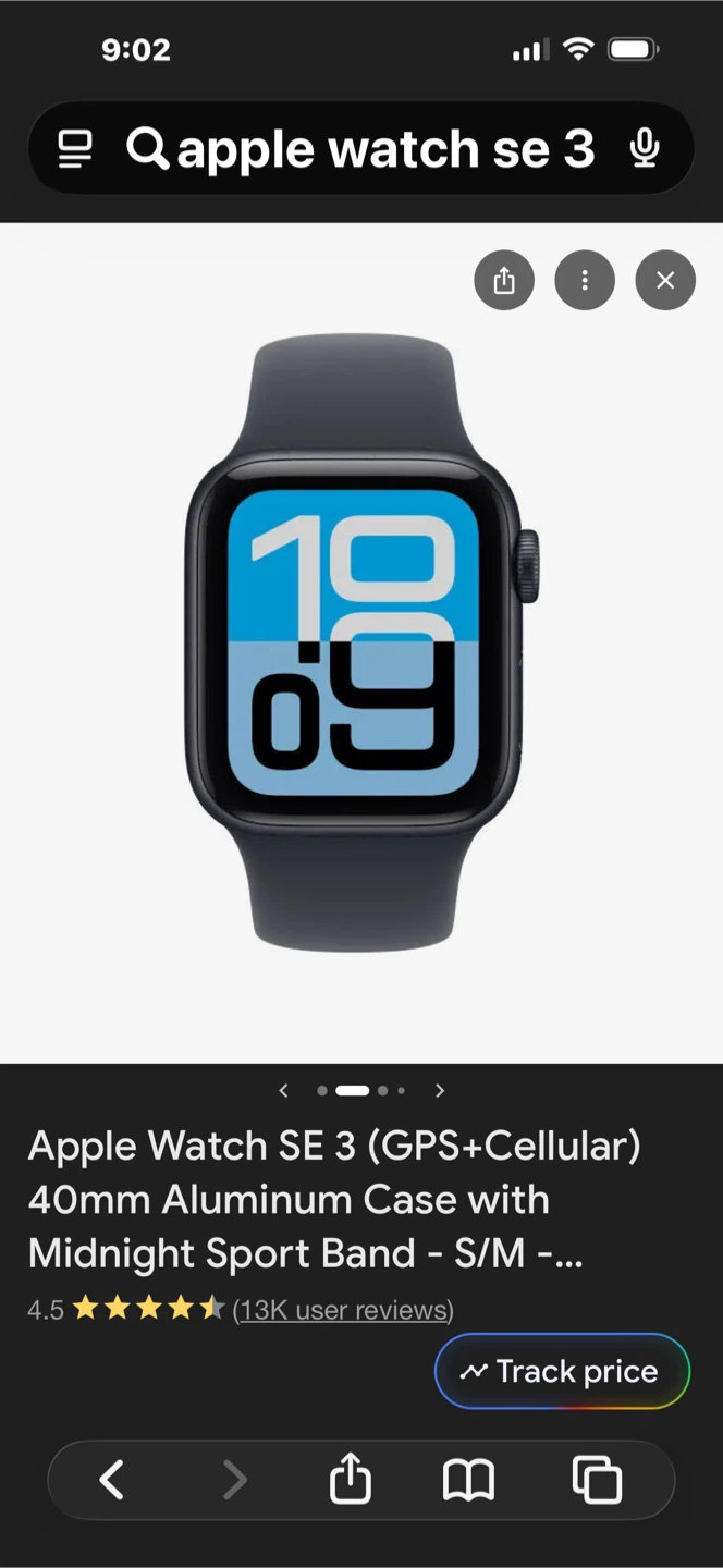 Apple Watch SE 3 40mm Midnight