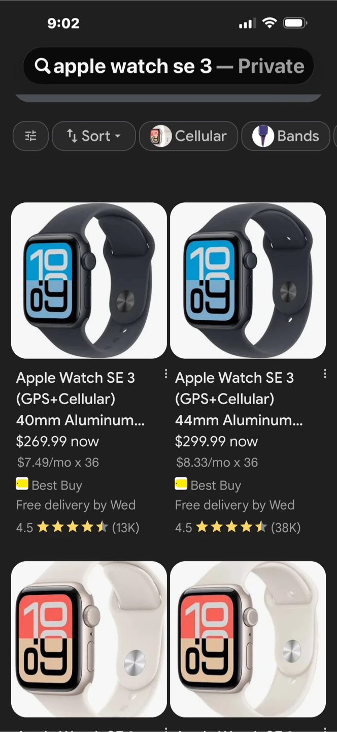 Apple Watch SE 3 40mm Midnight - photo 2