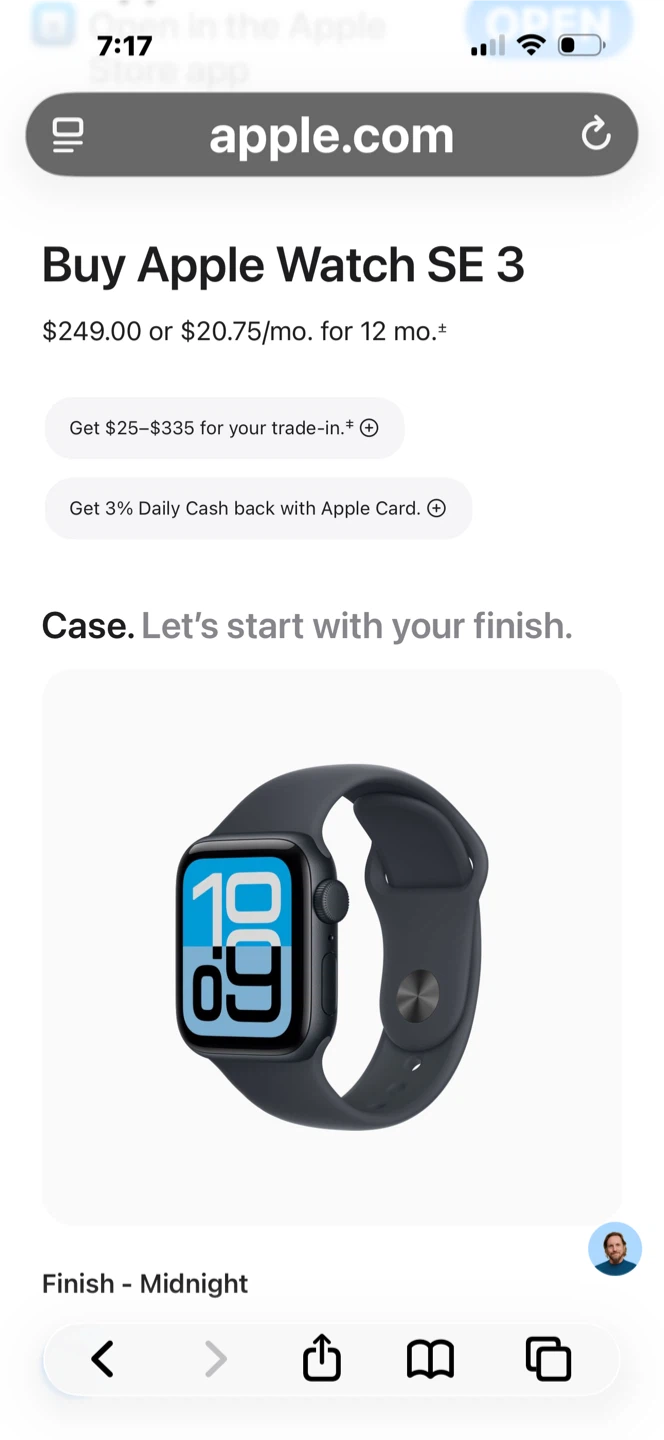 Apple Watch SE 3 40mm Midnight - photo 3