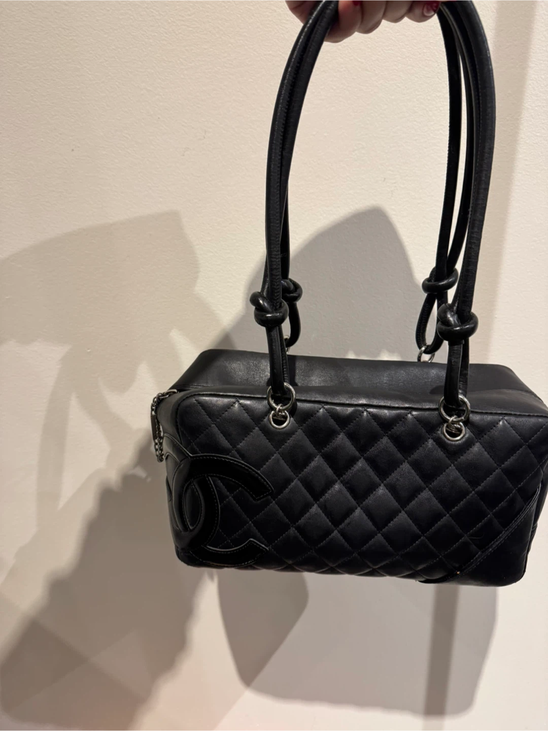 Chanel Black Quilted Leather Handbag