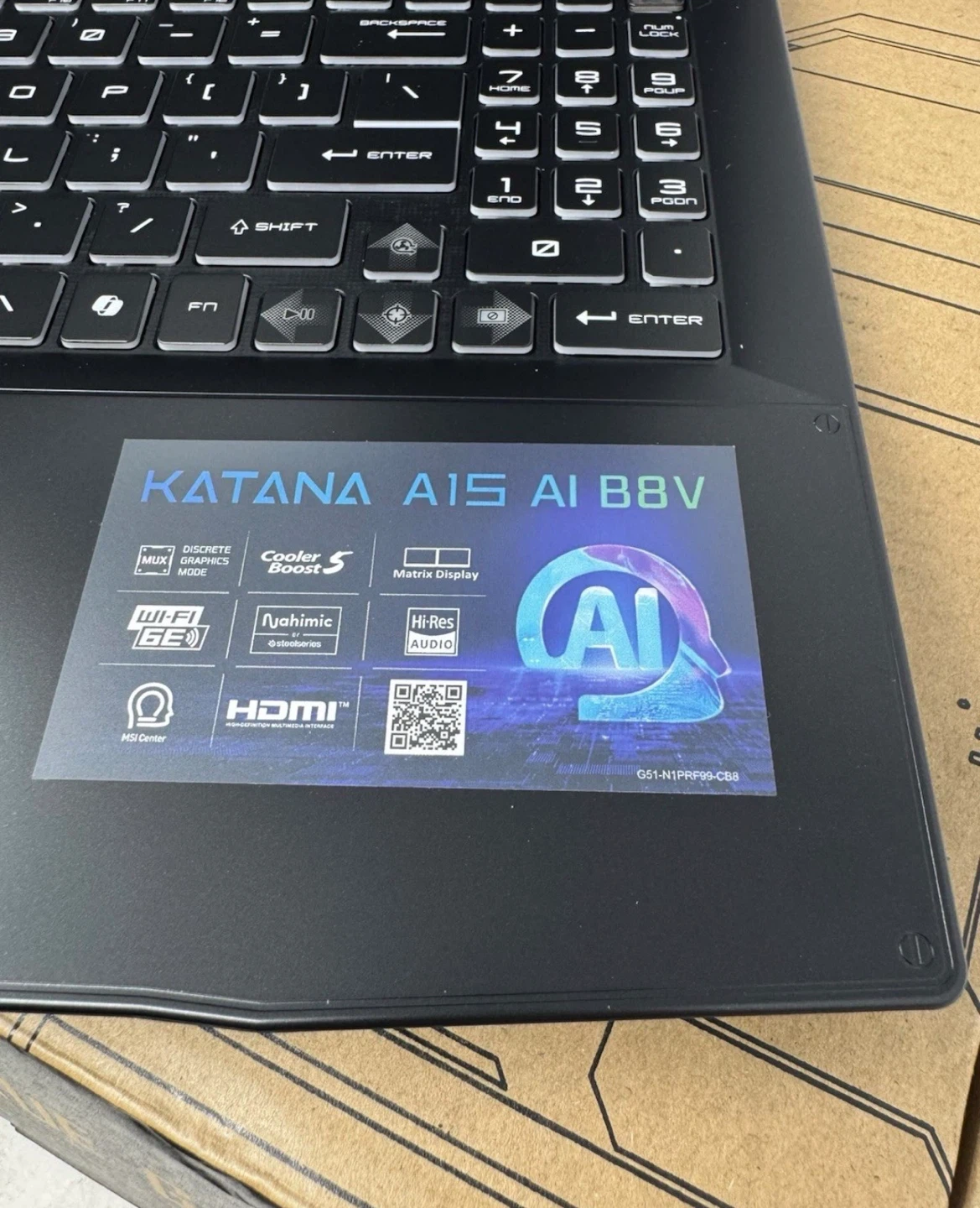 MSI Katana A15 AI - 15.6" Gaming Laptop (Brand New Condition) - photo 3