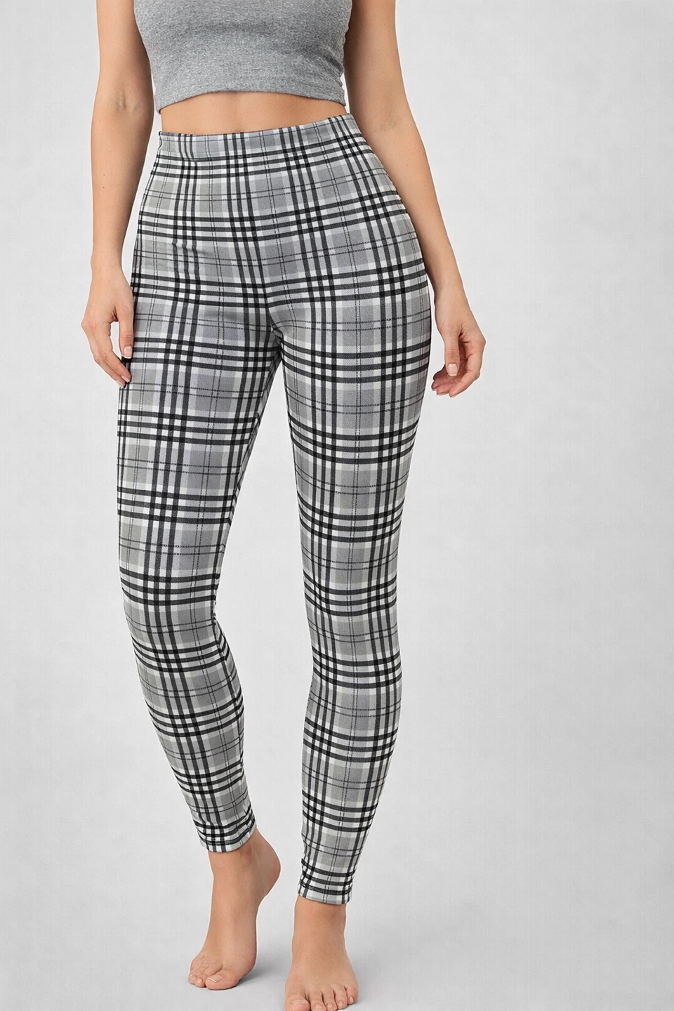 Streetwear Society Plaid Leggings - Size L