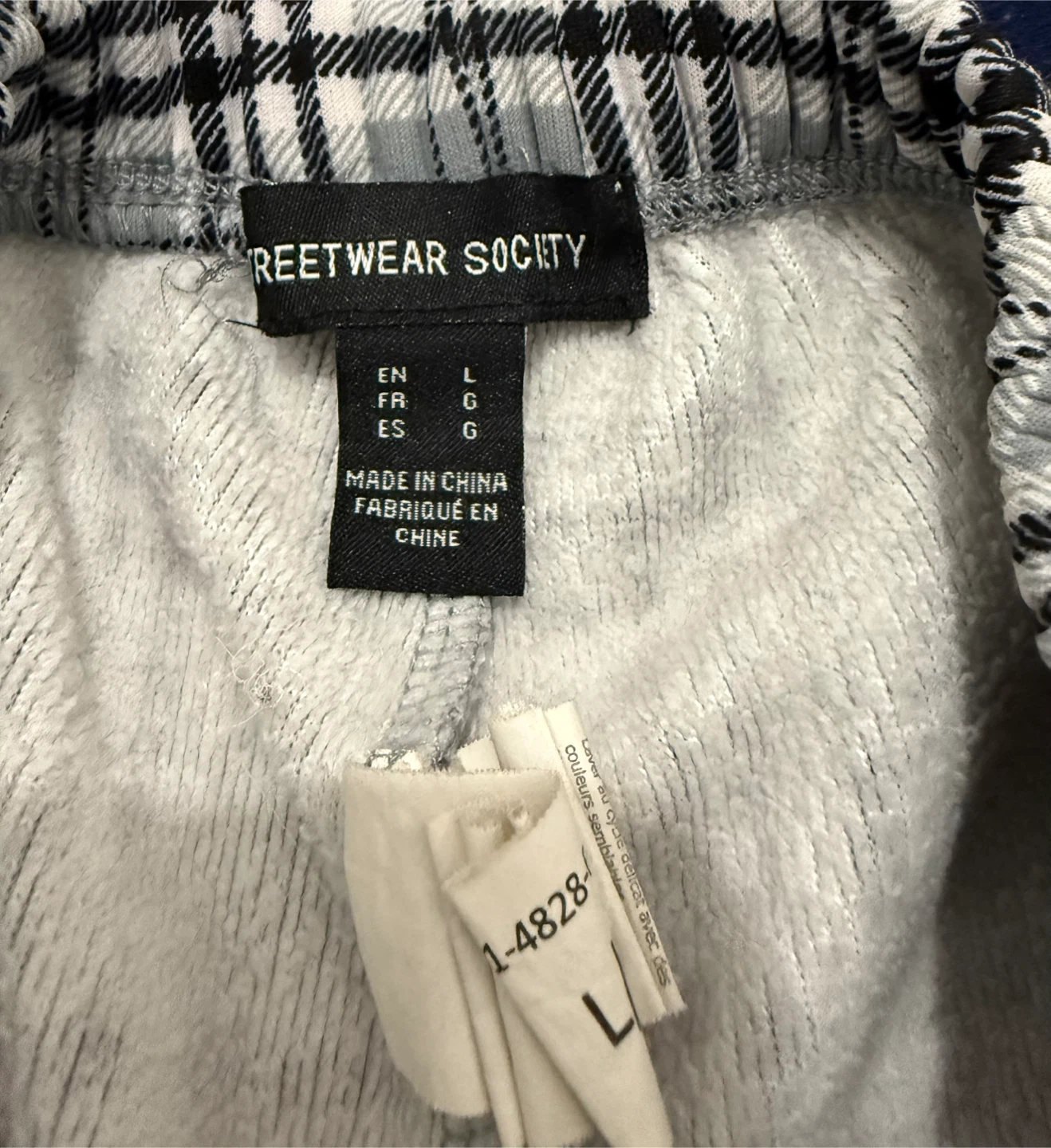 Streetwear Society Plaid Leggings - Size L - photo 4