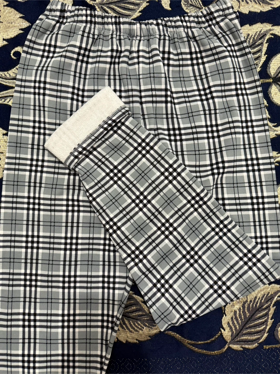 Streetwear Society Plaid Leggings - Size L - photo 2