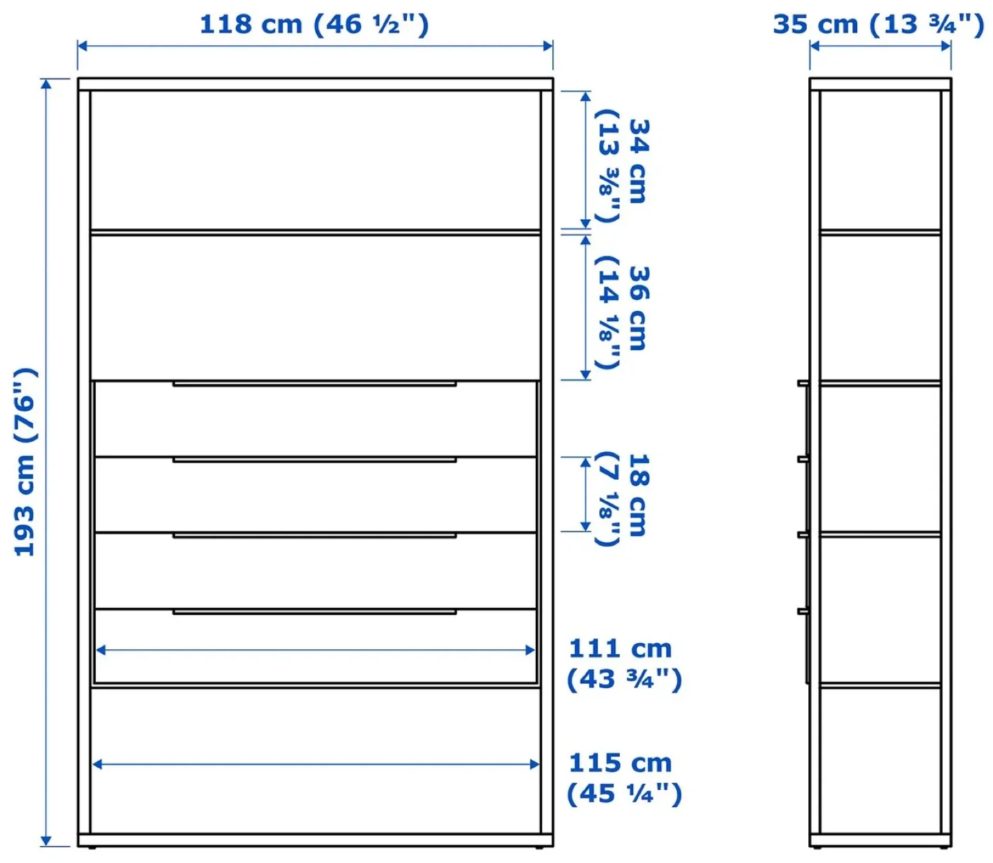 IKEA White Steel Shelving Unit With 6 Drawers (FJÄLKINGE) - photo 5
