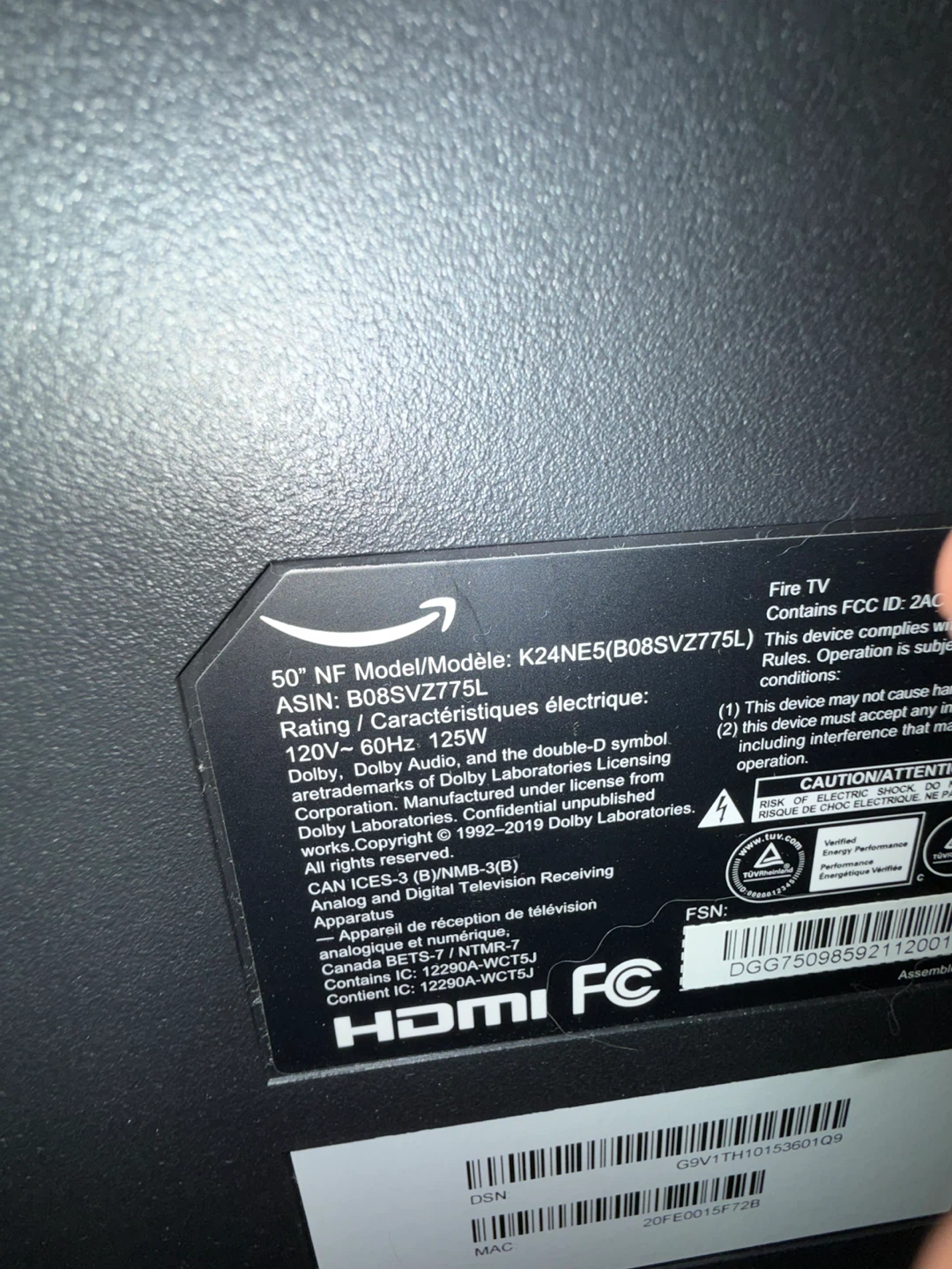 Amazon Fire TV 50" 4K UHD Smart TV - photo 2
