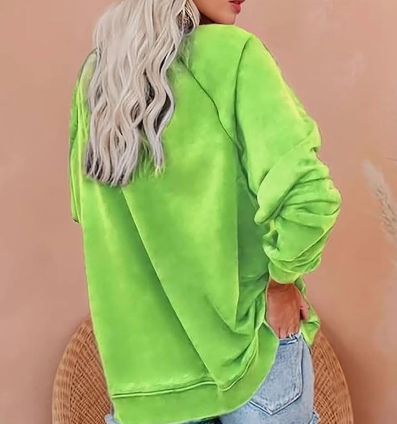 NEW! Grinch Graphic Unisex Sweatshirt - Green - photo 2