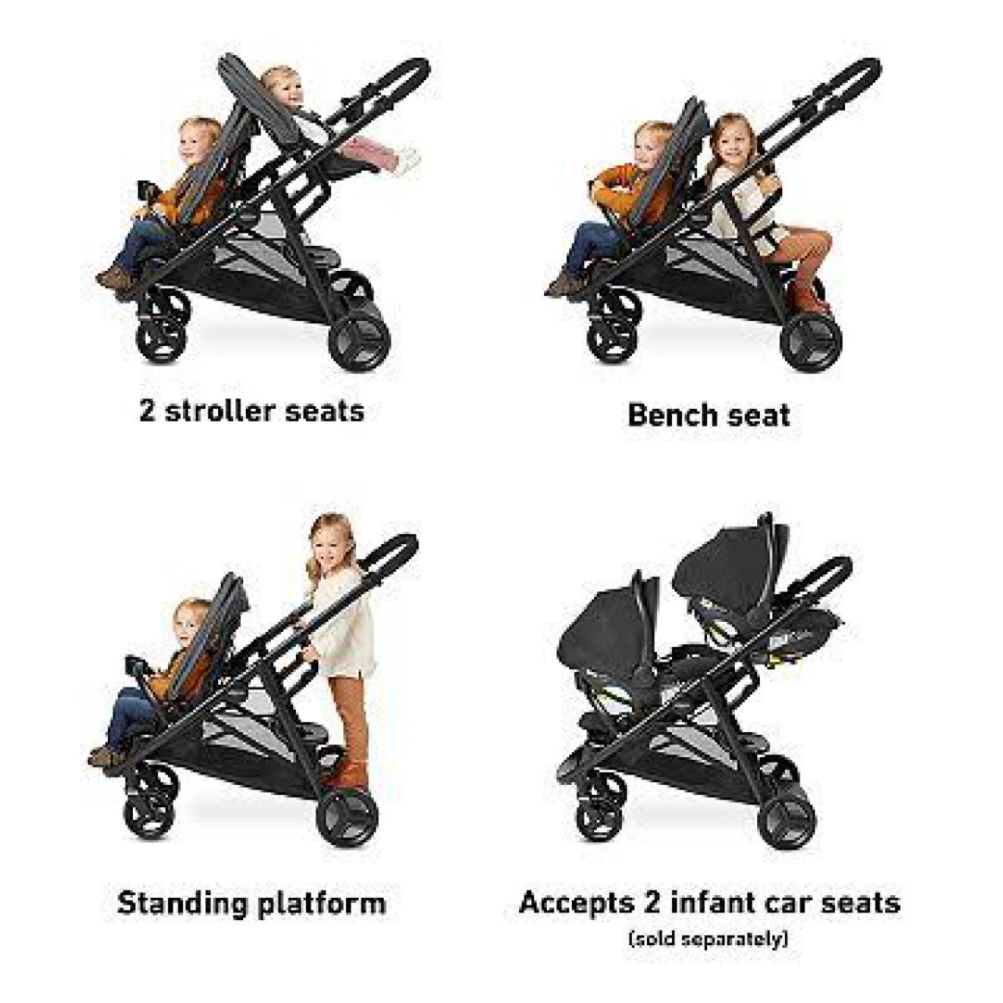 Graco DuoGlider Double Stroller - photo 3