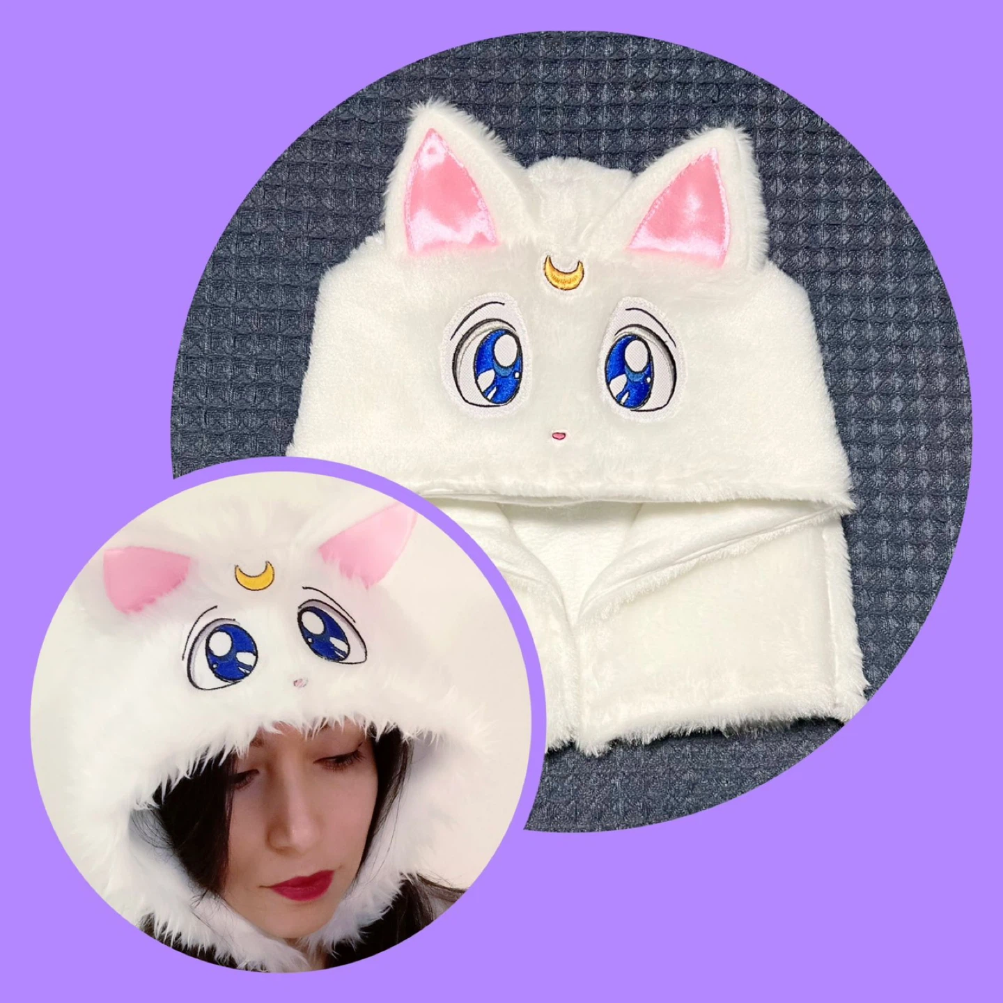Winter Hats Cat Luna, Car Artemis and Kurama (Naruto) - photo 2