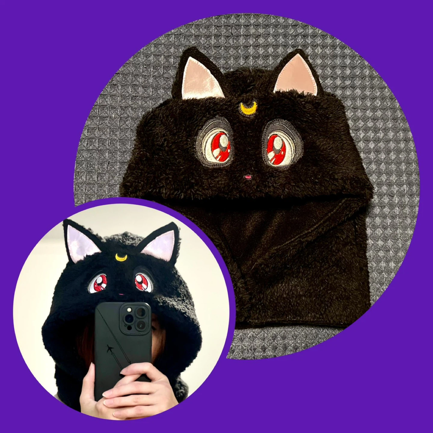 Winter Hats Cat Luna, Car Artemis and Kurama (Naruto)