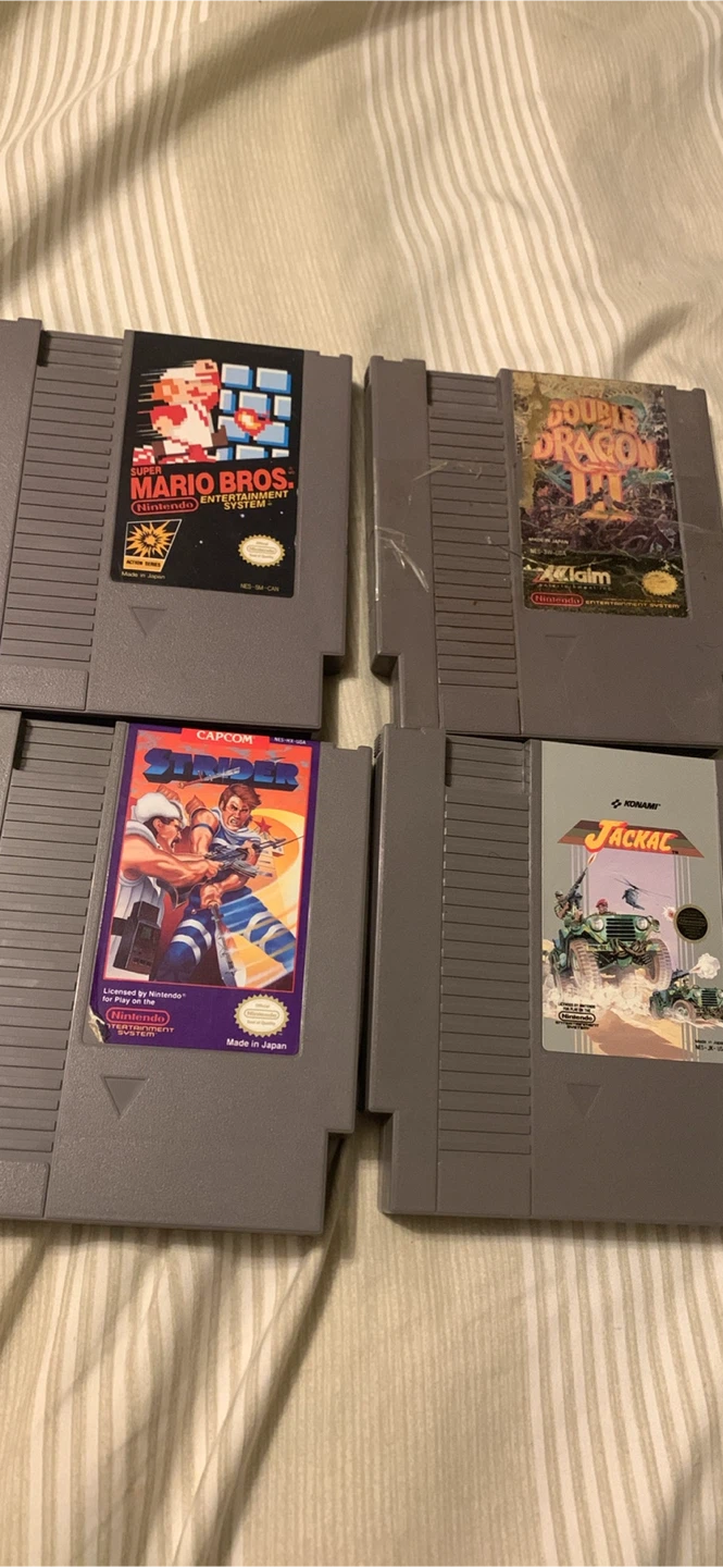 Nintendo NES Games: Mario Bros, Double Dragon, Strider, Jackal