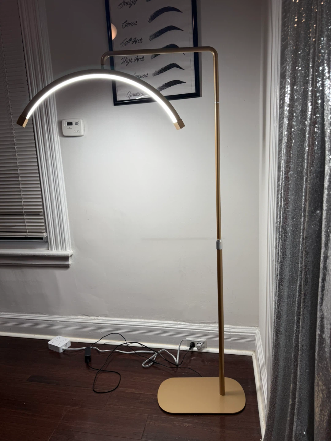 LED Eyelash Extension Floor Lamp