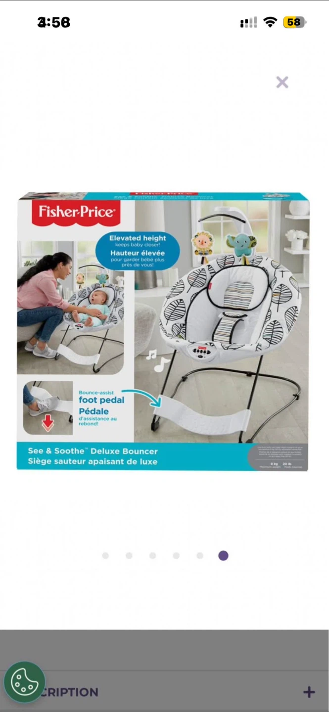 Fisher-Price See & Soothe Deluxe Bouncer - photo 5