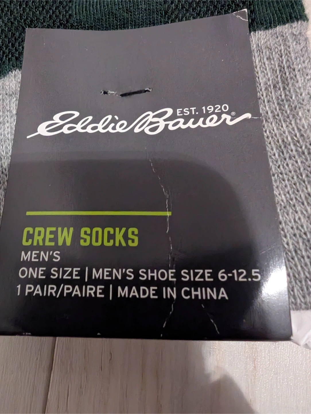 Eddie Bauer Men's Crew Socks - One Size - New - photo 3