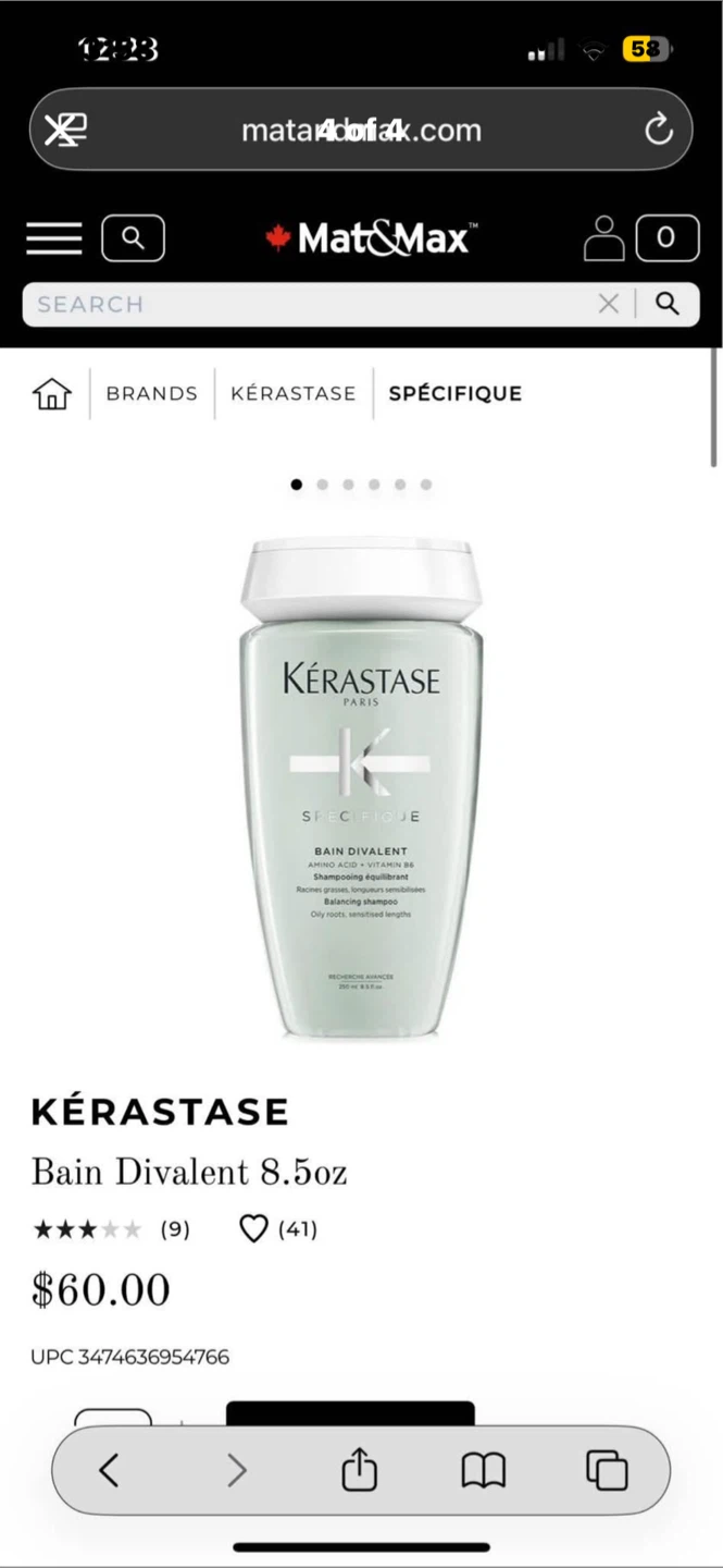 Kérastase Spécifique Bain Divalent Shampoo 8.5oz - photo 4
