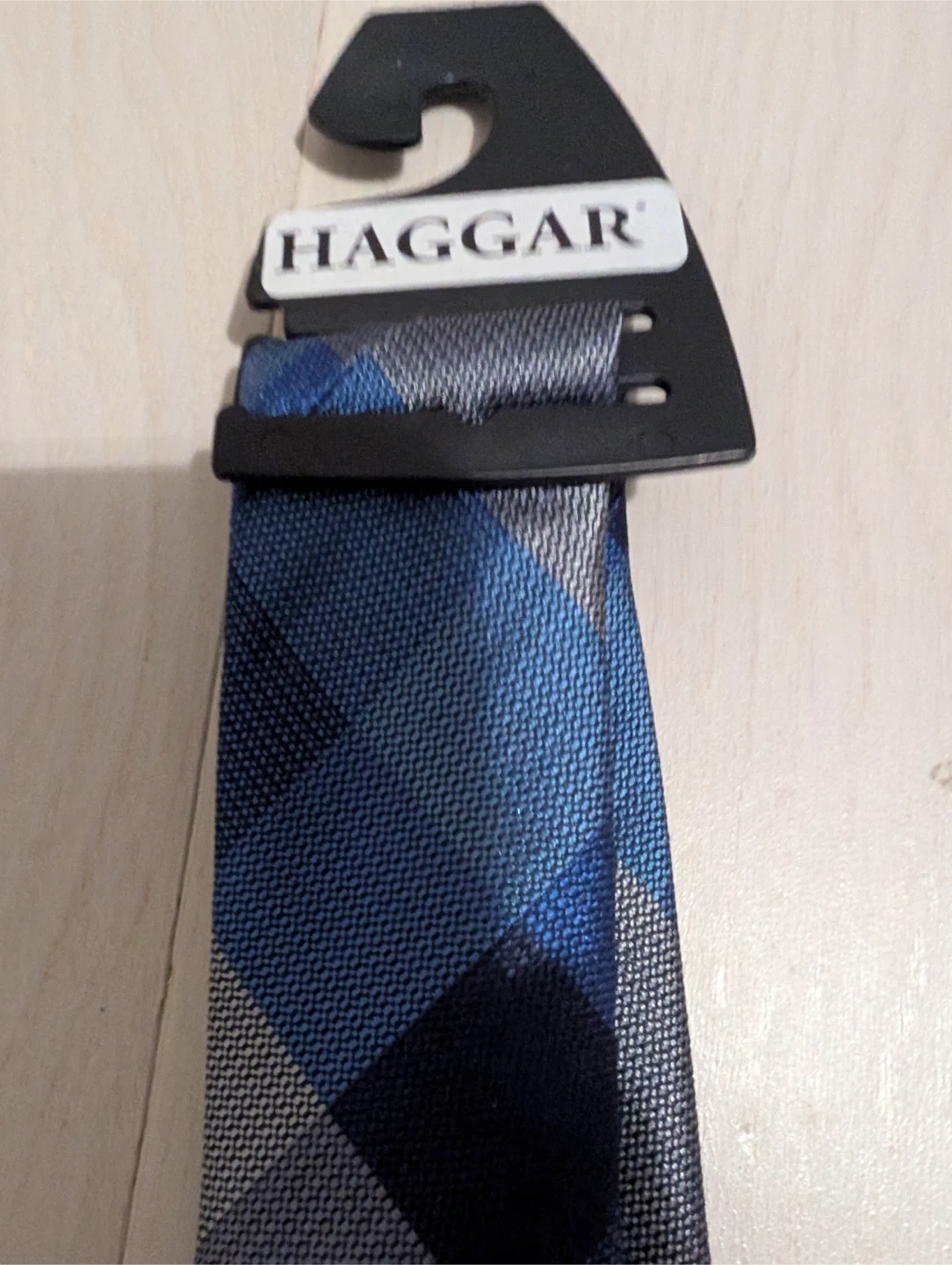 New Haggar Blue Patterned Tie