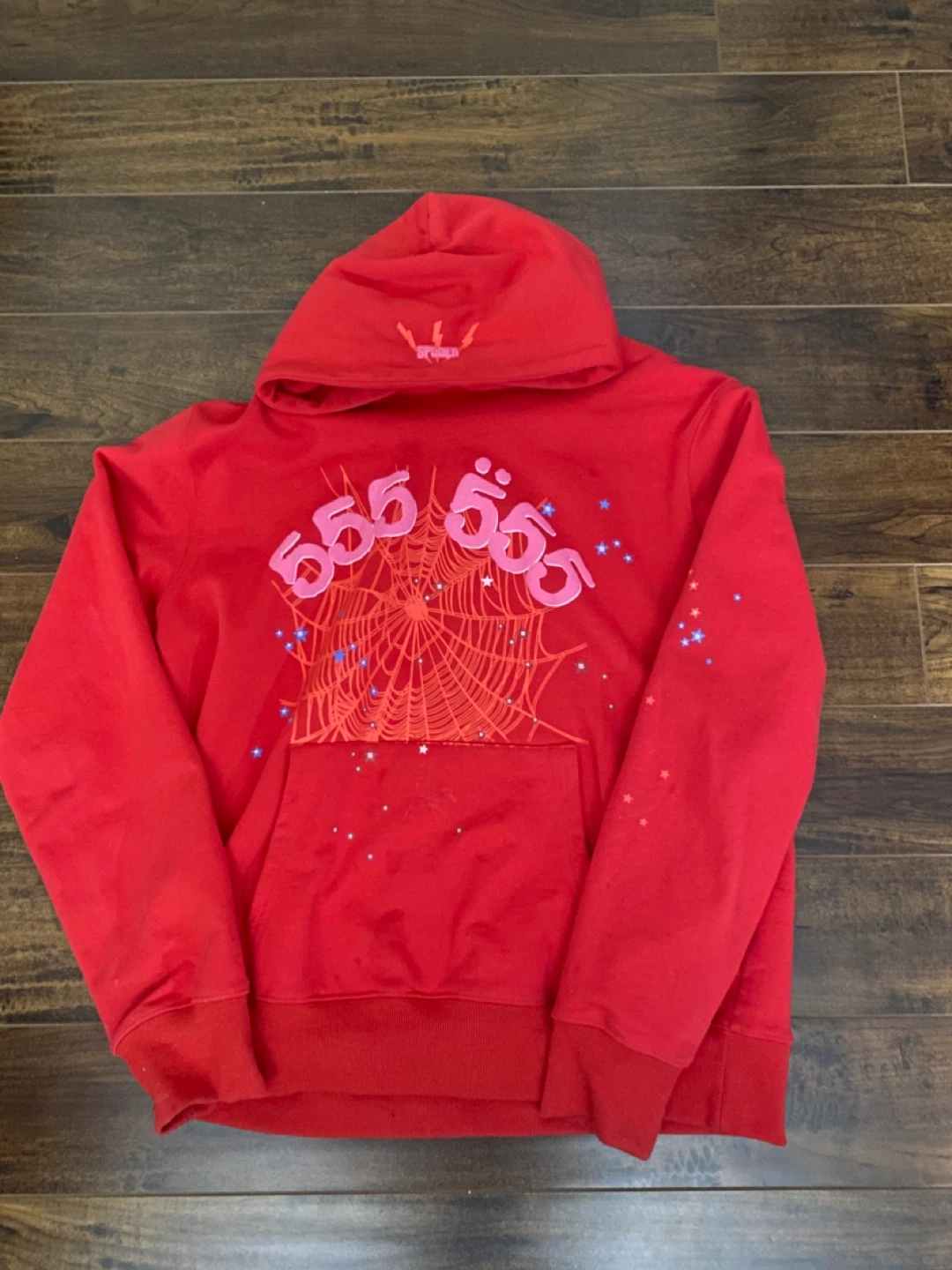 Sp5der Red Hoodie