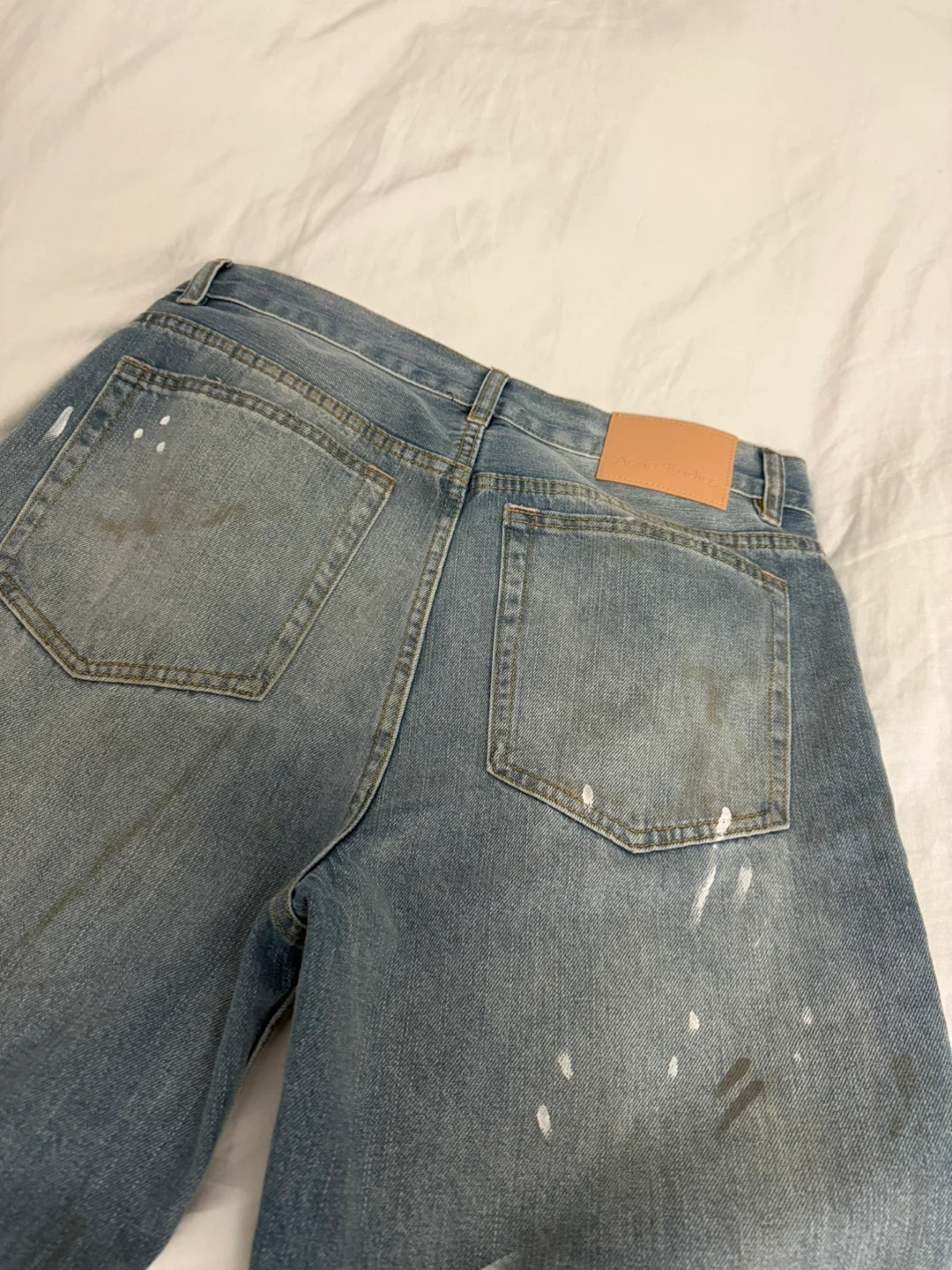 Acne Studios paint denim pants - photo 3