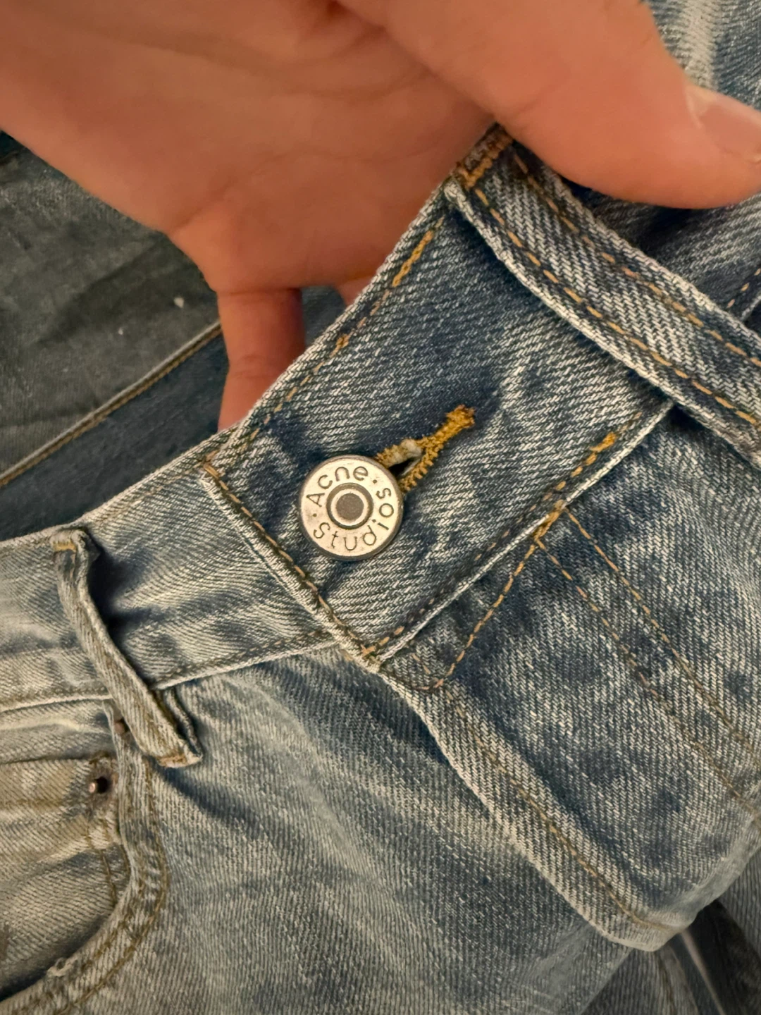 Acne Studios paint denim pants - photo 4