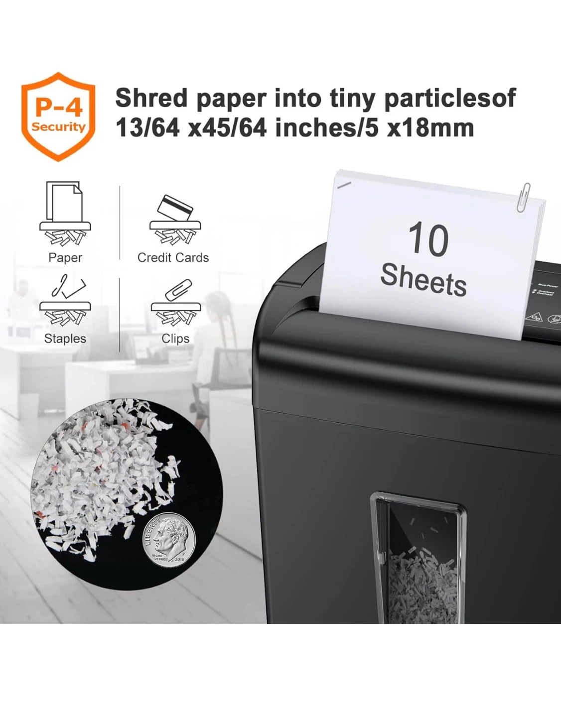 Bonsaii Paper Shredder - Black - photo 4