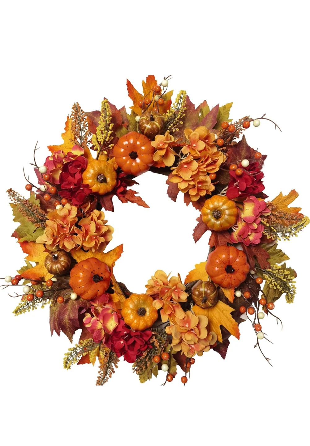 Fall Harvest Pumpkin Wreath - photo 2