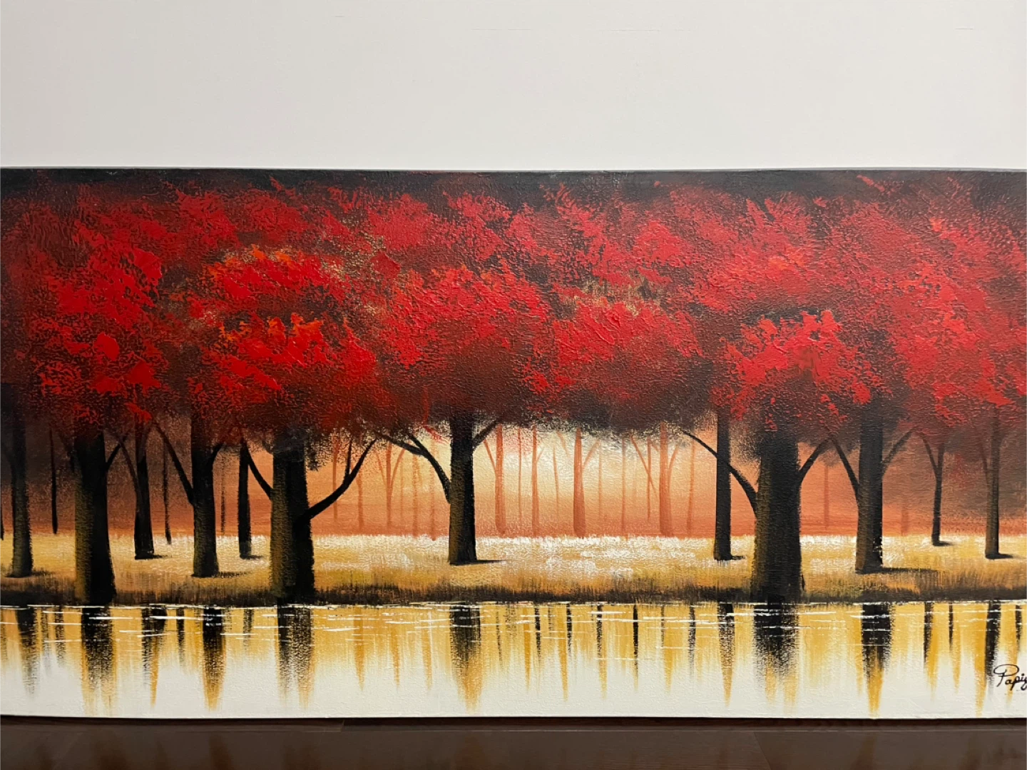 Red Trees Painting