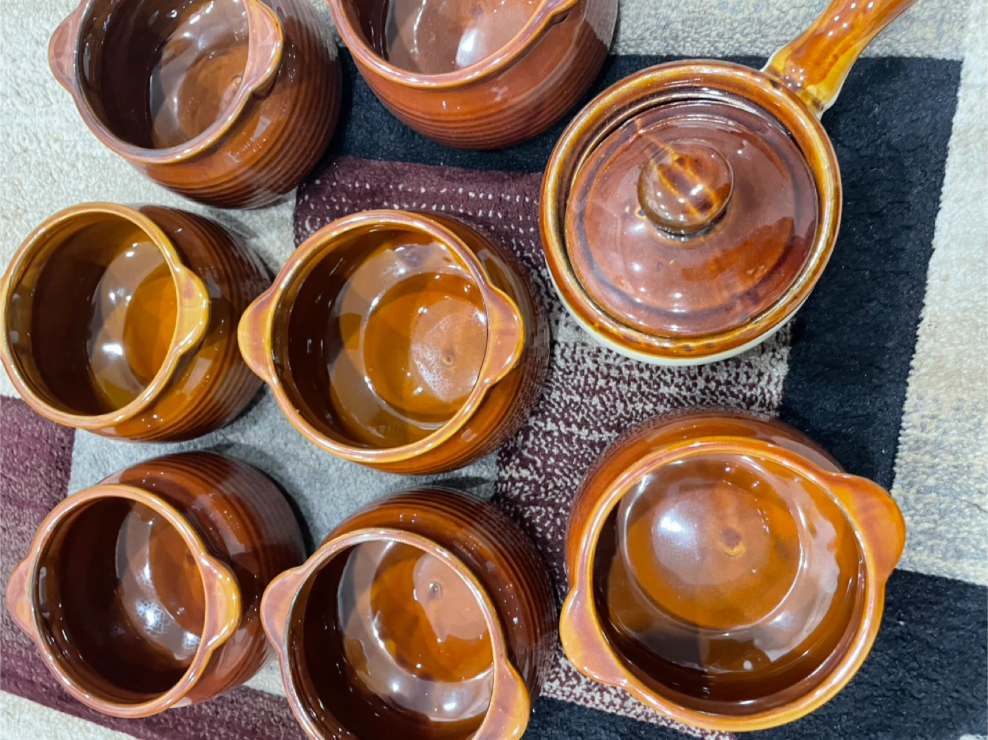 Brown Stoneware French Onion Soup Bowls (Set of 8) - photo 2