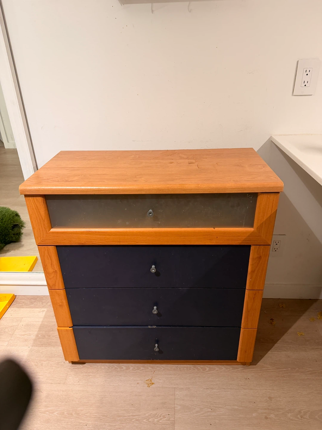 Wood and Navy Dresser - photo 2