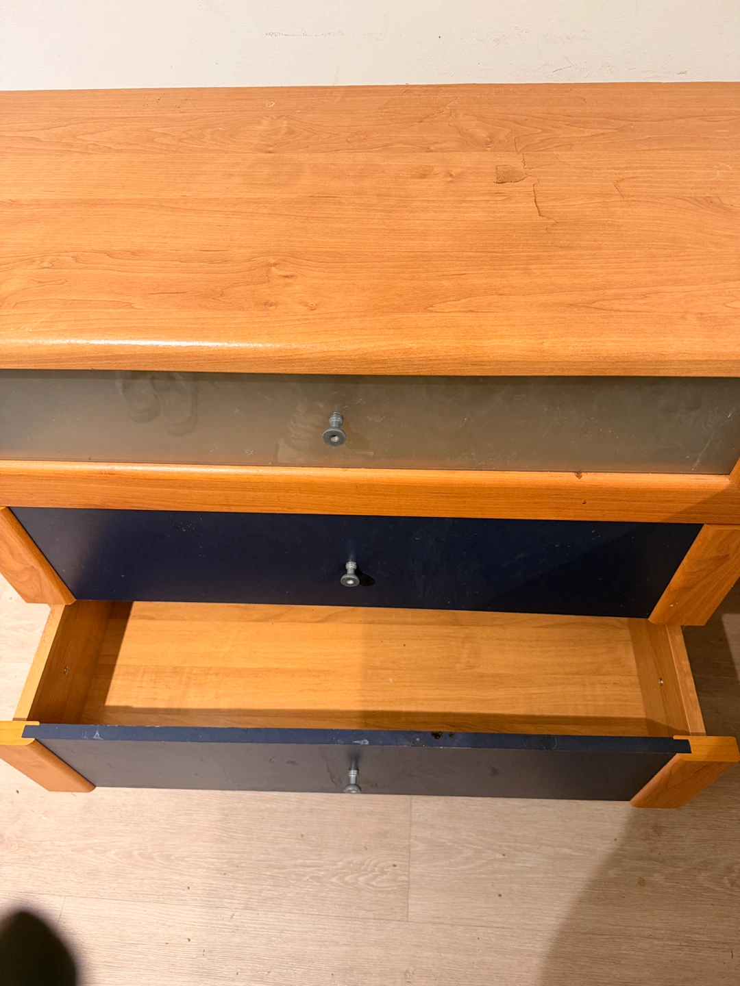 Wood and Navy Dresser - photo 4
