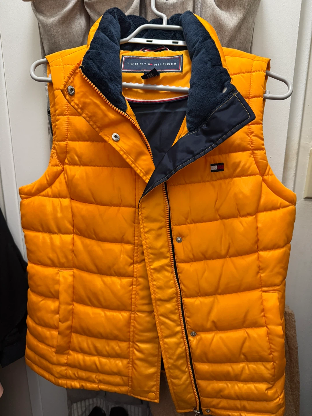 Tommy Hilfiger Yellow Puffer Vest - Size S/P