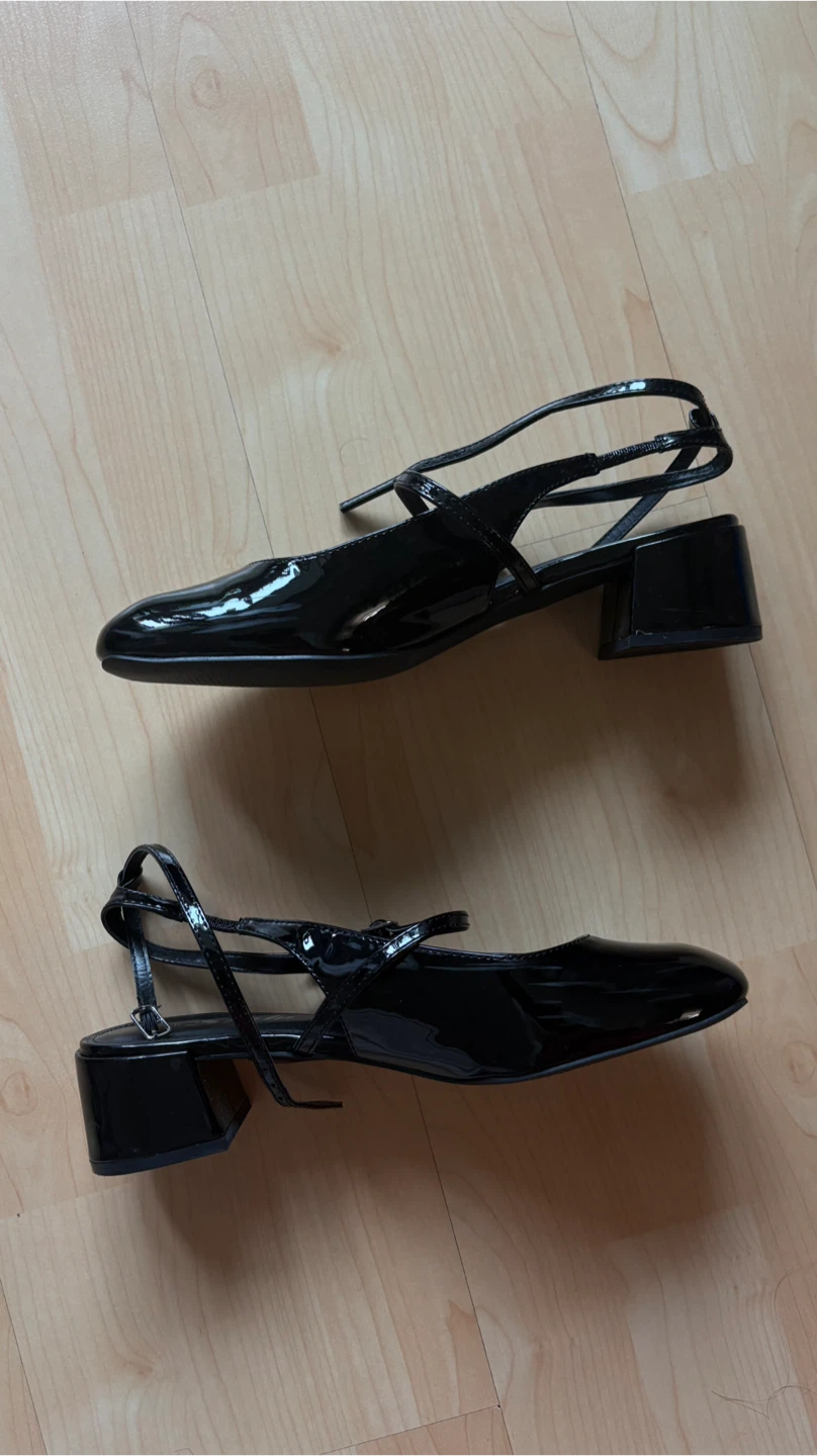 Shein Black Patent Heels - Size 9