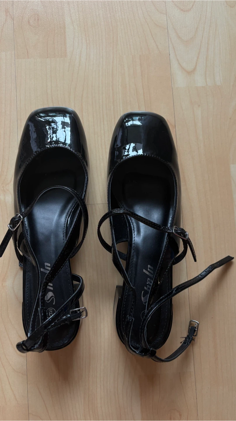 Shein Black Patent Heels - Size 9 - photo 2