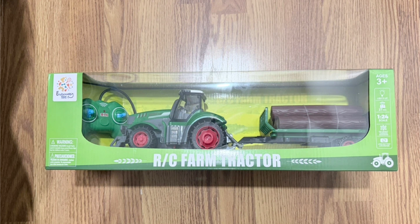 1:24 R/C Farm Tractor Toy with lights - photo 2
