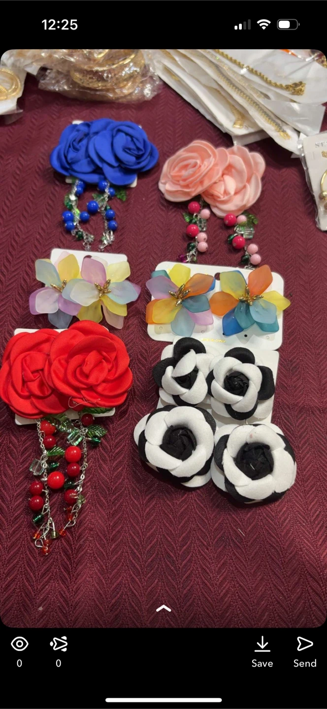 Beautiful fancy earrings