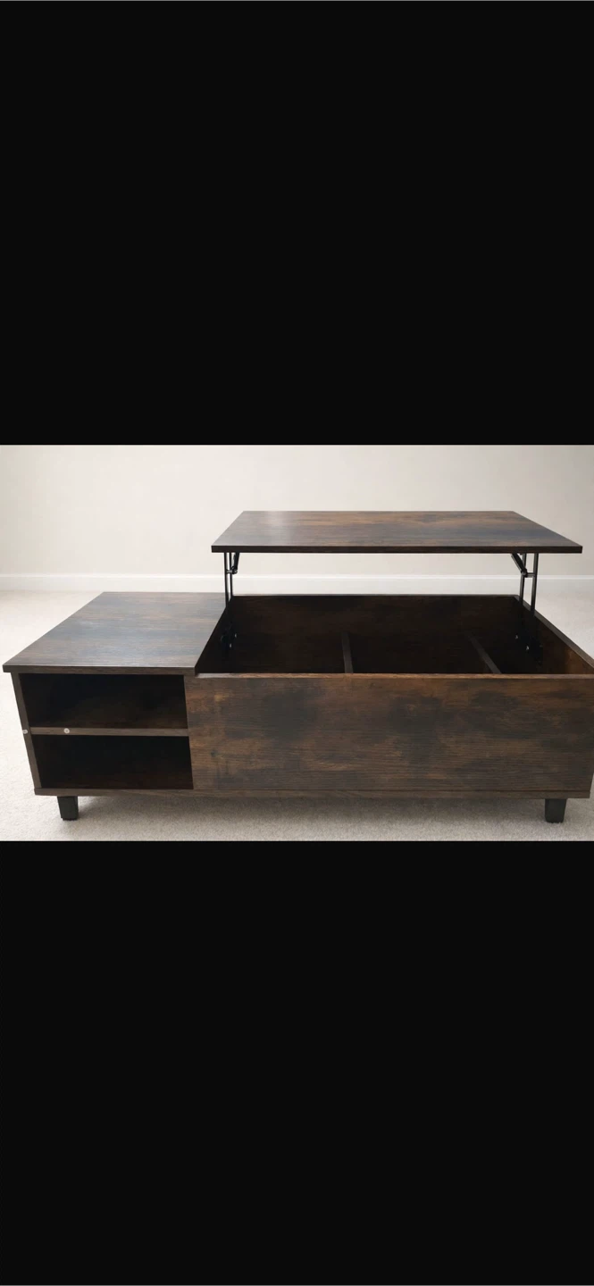 Lift Top Coffee Table with Hidden Storage