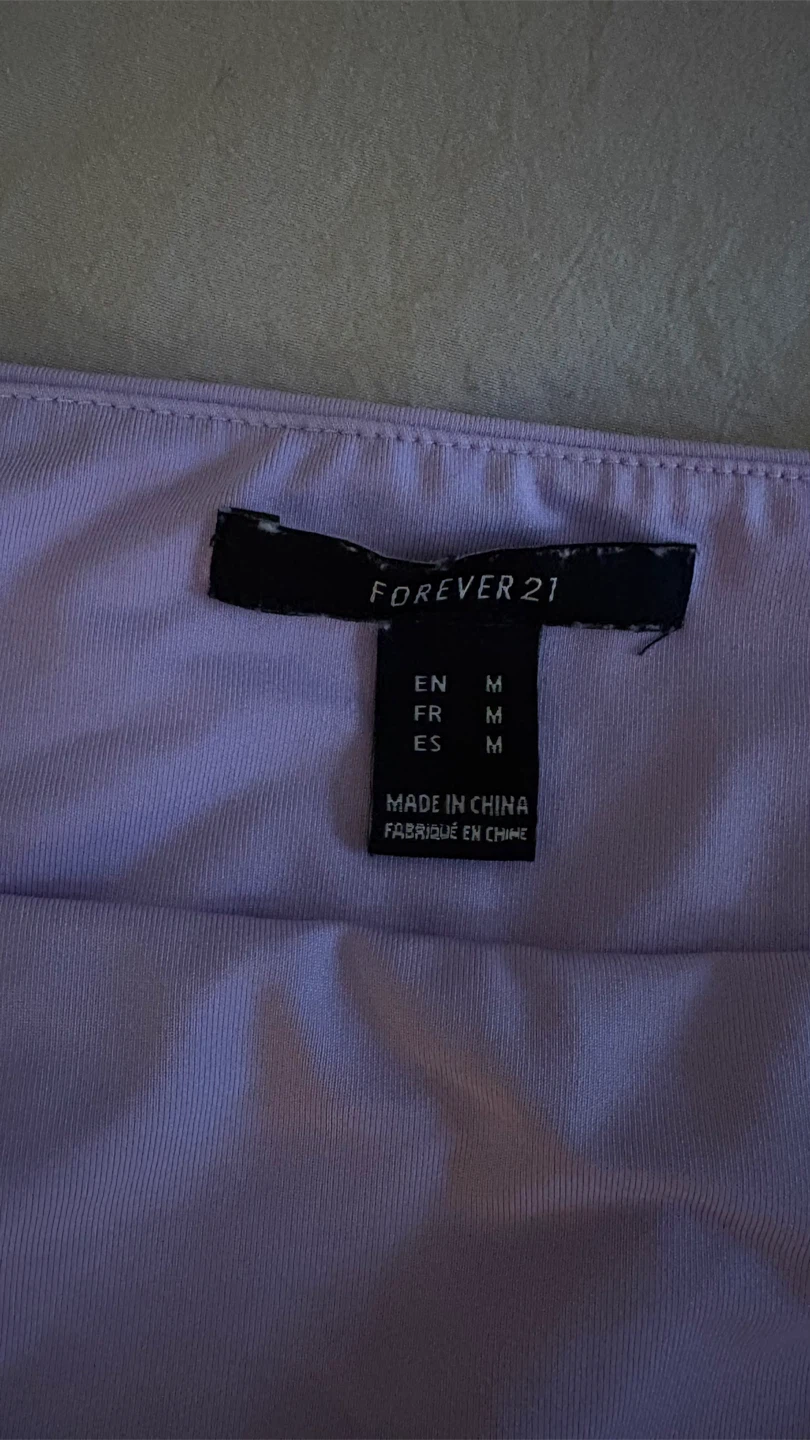 Forever 21 Lilac Square Neck Top - Size M - photo 3