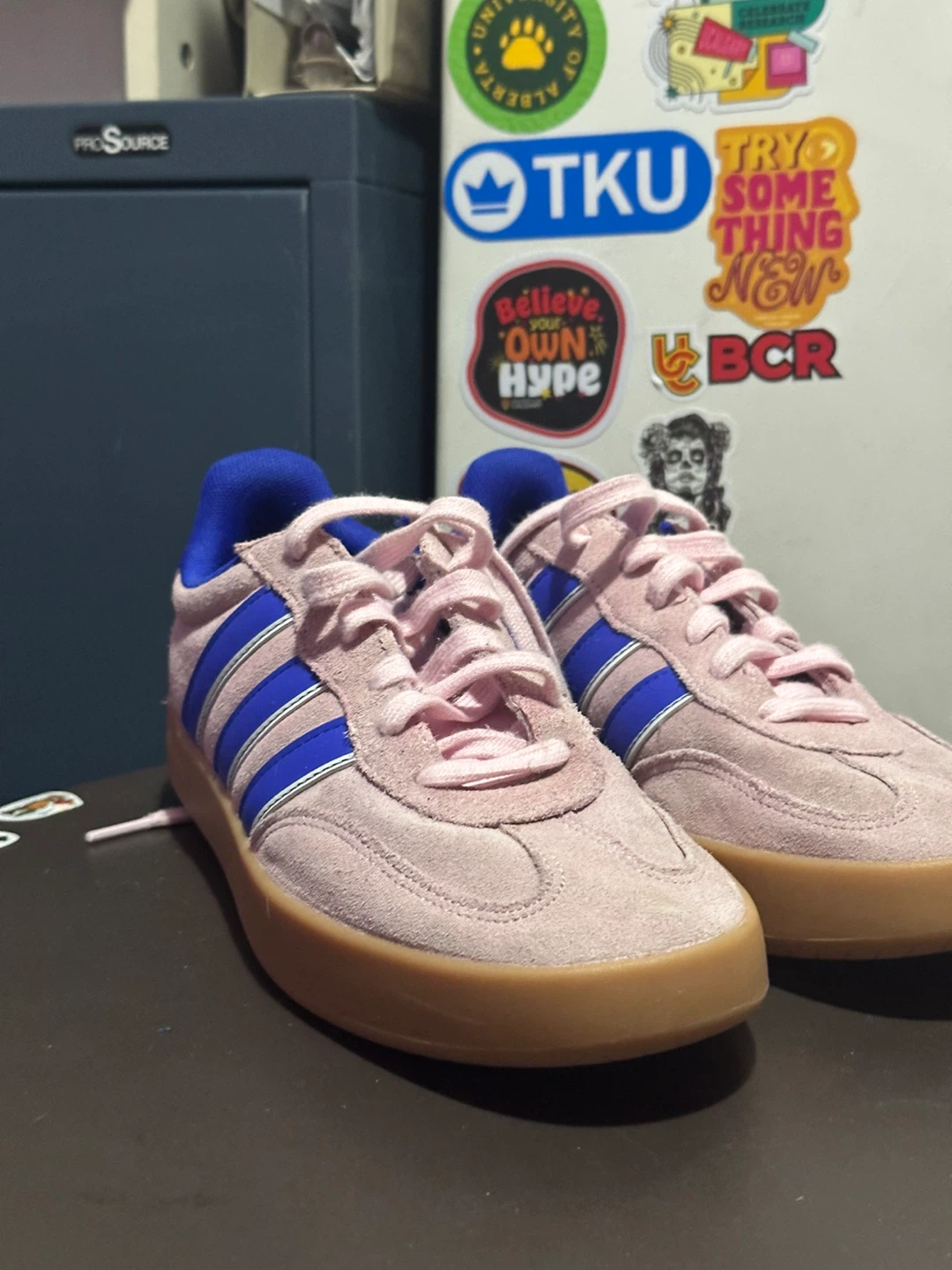 Adidas Barreda Pink Royal Blue Size US 9
