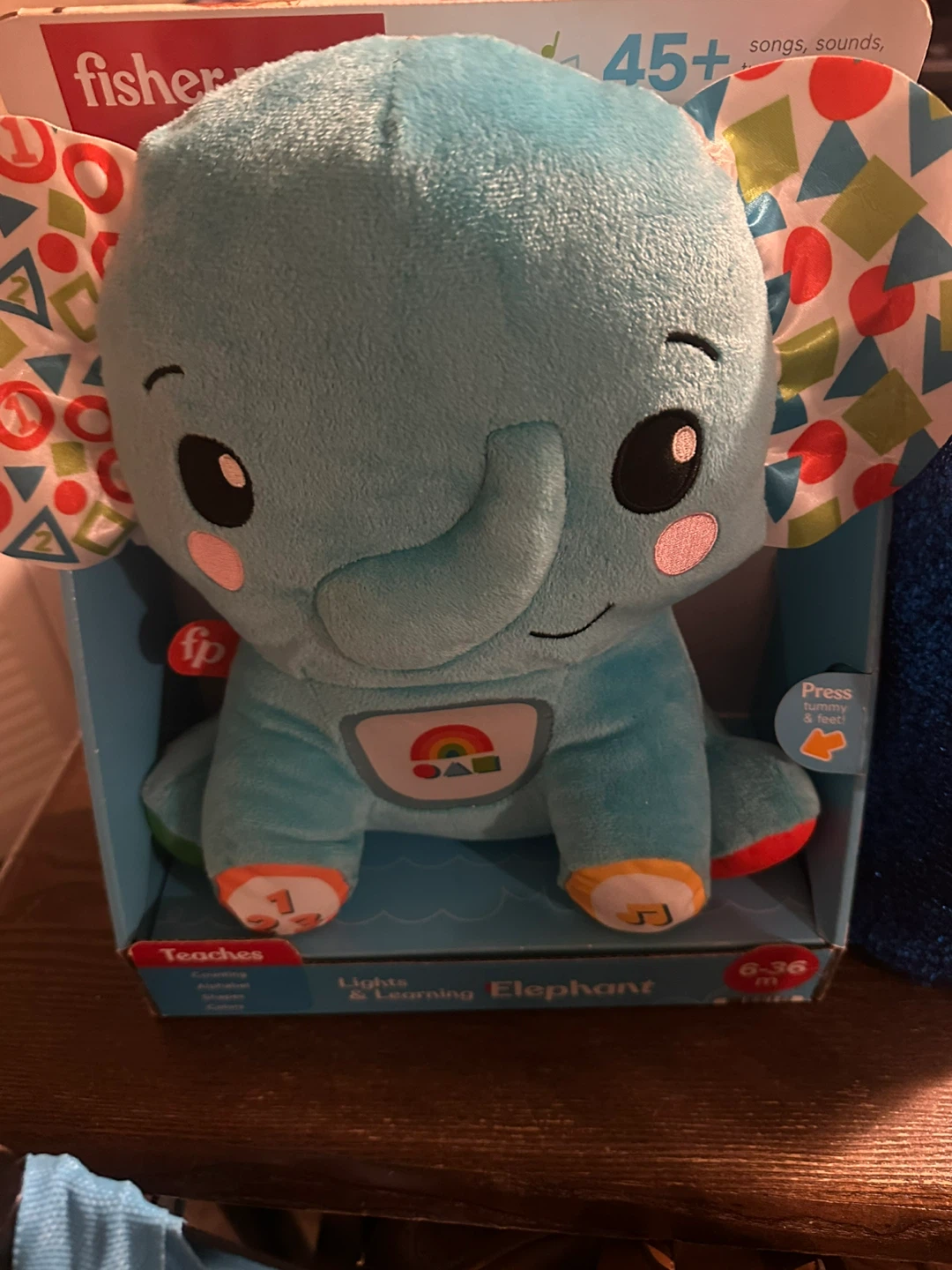 Fisher-Price Lights & Learning Elephant Plush Toy