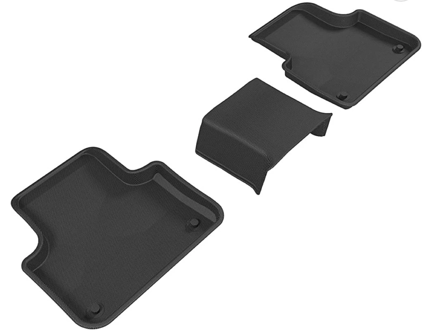 3D MAXpider 2nd row Floor Mats for Audi Q7(4M) 2015- Current