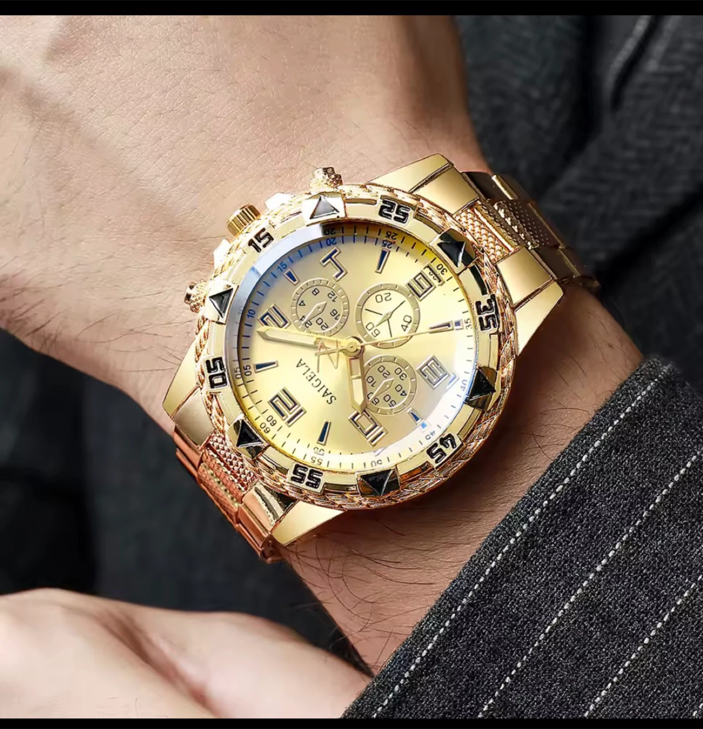 Saigela Gold Men's Watch