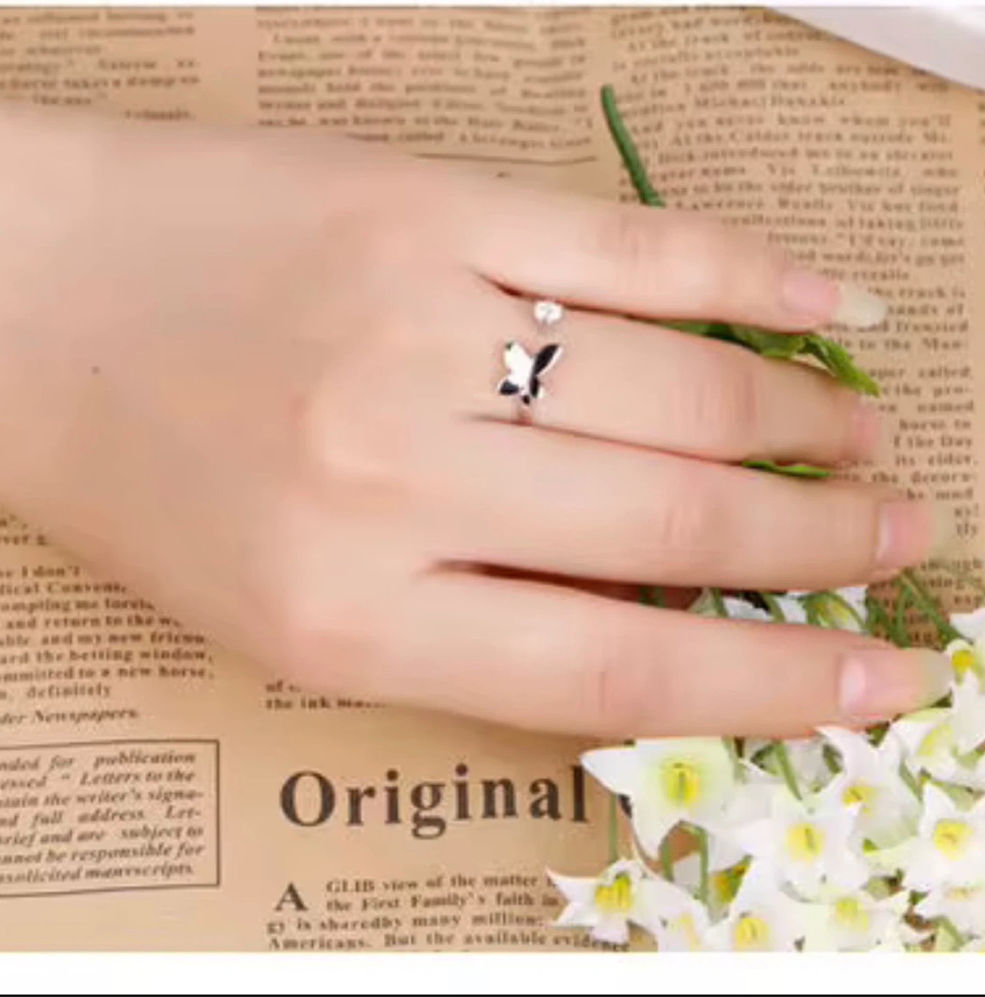 Butterfly Ring - S925 Silver Tone