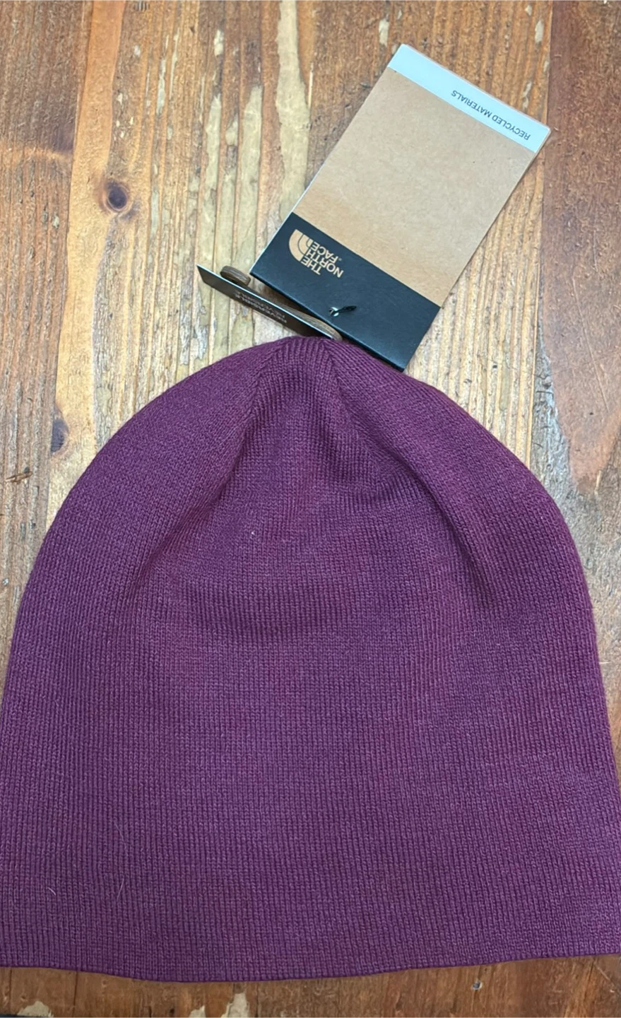 New The North Face Reversible Beanie Toque- Boysenberry, New - photo 3