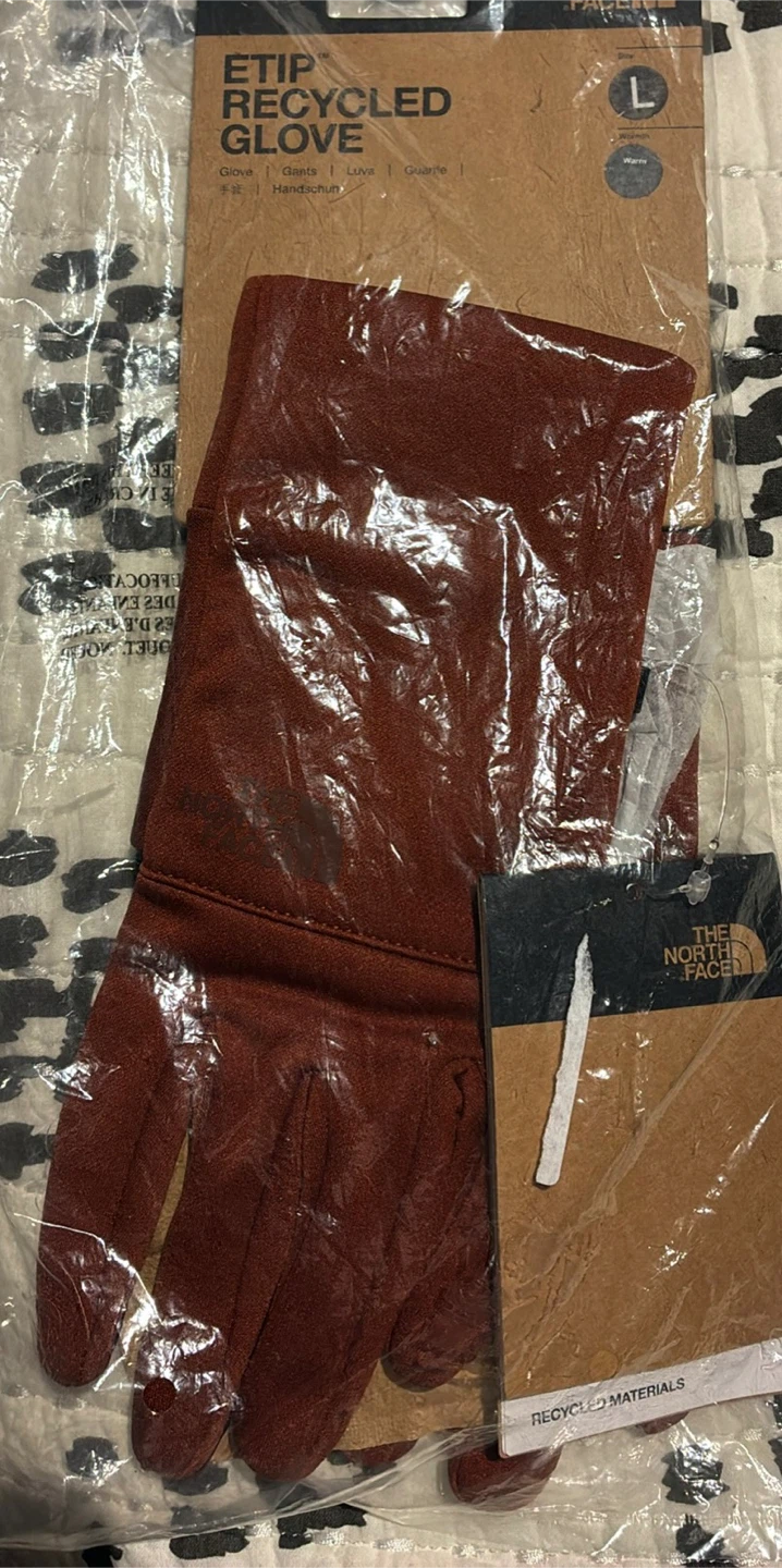 New The North Face Etip Recycled Glove - Brandy Brown, L